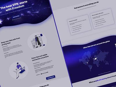 vpn details desing figma ui