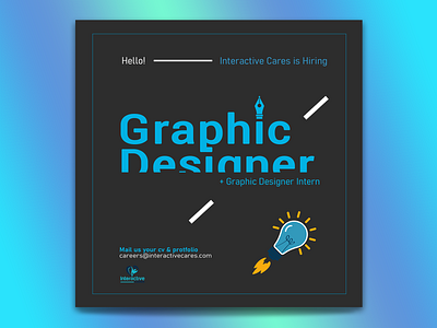 Graphic Design Hiring graphic design hire hiring minimalistic social media post