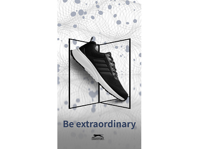 SP#1: Extraordinary ver.5 abstract design dots ecommerce graphic design pattern photo editing photo retouching photoshop poster design promotional design shoe design shoe poster textures web
