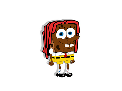 Sponge bob illustration app design graphic design illustration logo ui ux