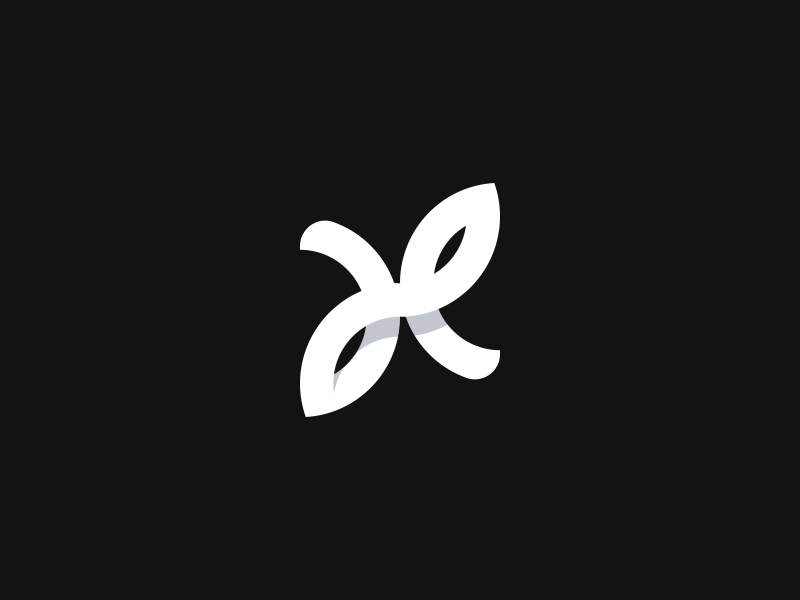 H Logo animation black brand gif letter logo logotype white