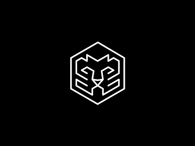 Lion Logo animal black branding dark inimal lean logotype premium