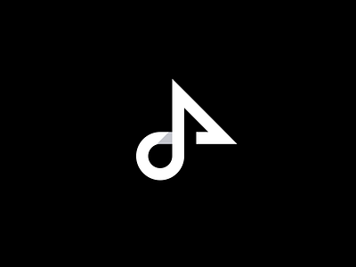 Note black branding clean logo logotype minimal music number