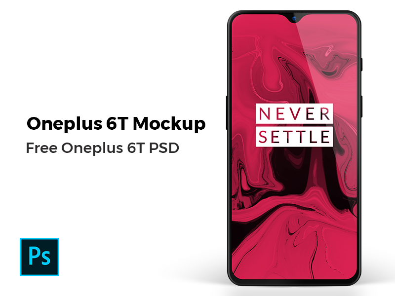 Oneplus 6T Mockup Freebie mockup freebie psd perspective phone app ui ux mockup phone template freebie download android oppo