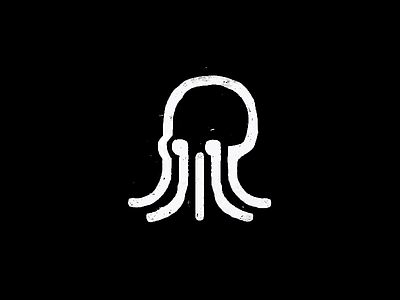 octopus black brand clean logo logotype mark minimal ocean sea skull vector