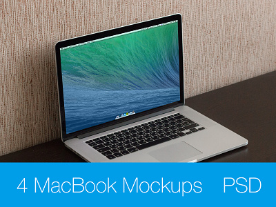 MacBook Pro Retina 15 Mockup apple download free freebee macbook mavericks mockup mockups photo psd yosemite