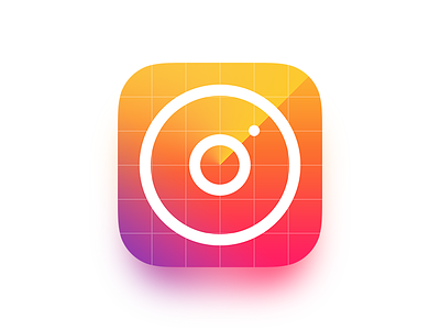 Instascanner icon insta instagram ios iphone psd radar rainbow scanner