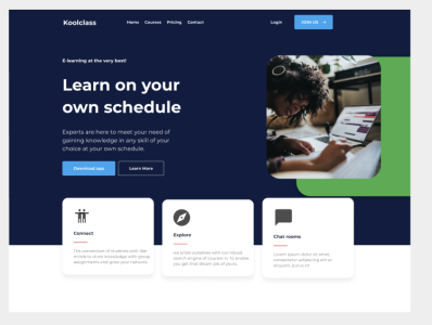 E-learning App Concept app branding design e learning figma ui ux