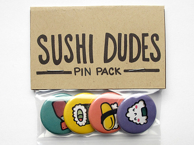 Sushi Dudes Pin Pack