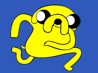 Jake the Dog "Adventure Time" adobe illustrator art branding cartoon design dog fantasy graphic design illustration jake the dog life life style logo meaning of life minimalism stiker typography vector