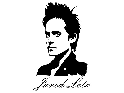 Jared Leto adobe illustrator branding design fantasy graphic design illustration life style logo stiker vector