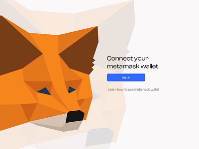 Connect Metamask Screen