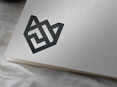 luxury paper logo mock up
