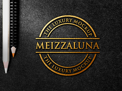 luxury logo mockup bestmockup blackpaper branding company dark design elegant embossed gold logo logomockup luxury luxurymockup mockup mockups modern photoshop texture