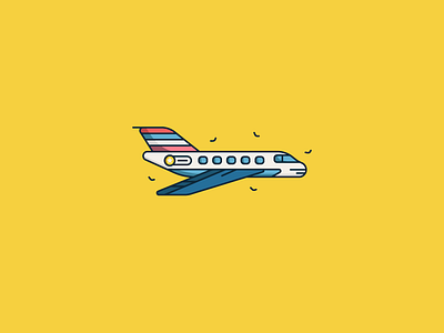 Lil Plane aeroplane line art plane