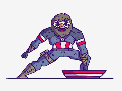 Captain America (iPad Pro) adobe avengers captain america draw infinity war ipad pro marvel mcu
