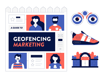 Geofencing Infographic Elements