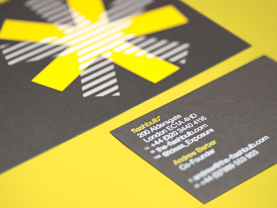Flashbulb* art direction brand identity print design typography