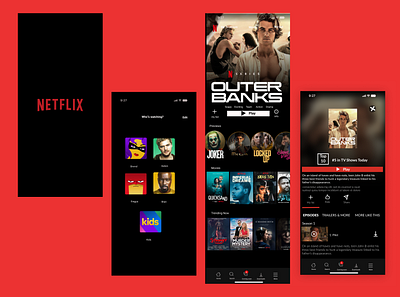 Netflix App app app design design ui ux