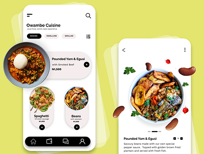 Food Mobile App Design app design food mobile nigerian