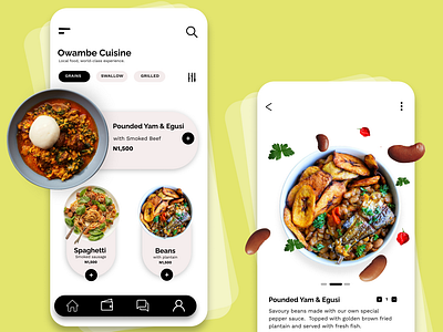 Food Mobile App Design