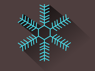 Snowflake christmas icon illustration