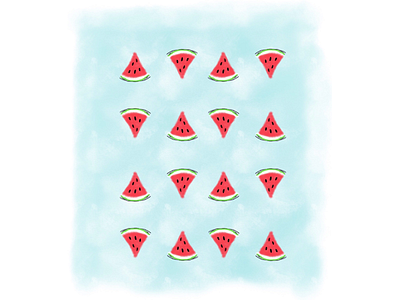 Summer Prints | Watermelon ipad pro prints sketch summer watercolor