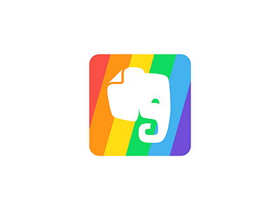 Pride sticker brand diversity and inclusion evernote identity logo pride