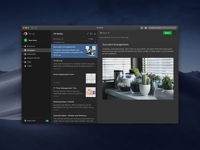 Dark Mode for Evernote for Mac