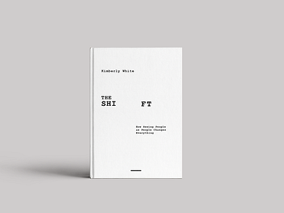 cover book book clean cover font minimal minimalism shift text typography white