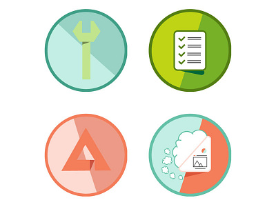 Ideation & Skills Icons bright icons ideation illustrations