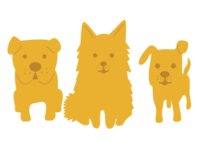 pups dogs icons illustration puppies