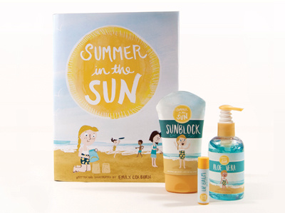 Summer In the Sun Final book hand lettering illustration packaging type typography