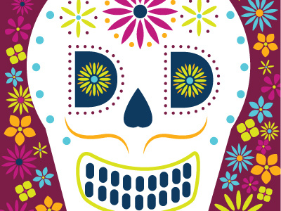 Day of the Dead Illustration design illustration postcards