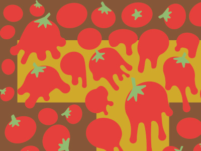 Tomatina alphabet dragon illustration tomato