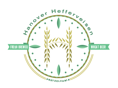 Hanover Hefferveisen beer beer label label pennsylvania typography