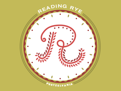 Reading Rye #2 beer beer label hex lettering pennsylvania typography