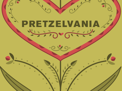 Pretzelvania Menu dutch illustration menu pa pennsylvania pretzel type