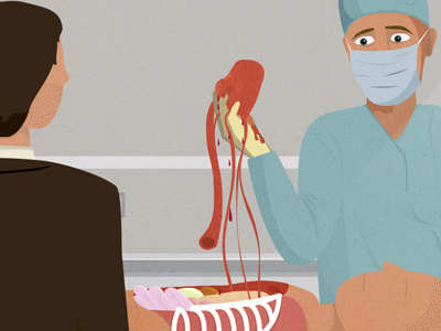 Heartthrob animation autopsy doctor illustration motion vector