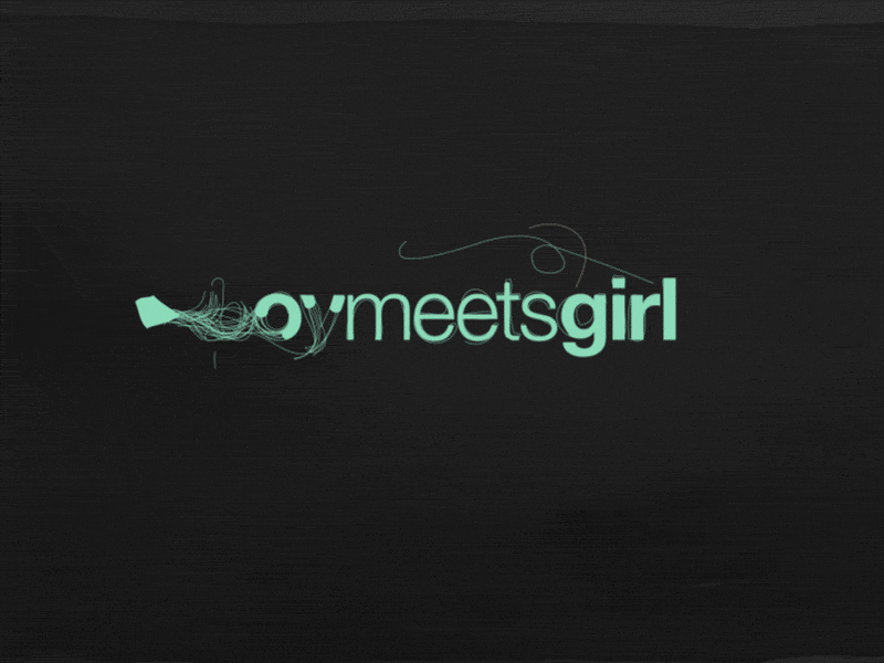 Boy Meets Girl animation motion motion graphics typography