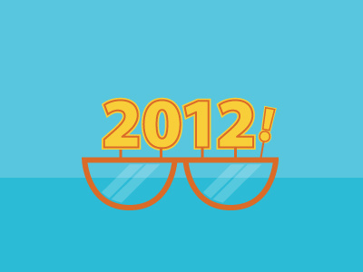 New Years - Glasses animation illustration vector