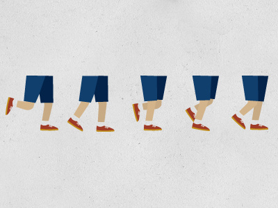 Running Legs animation illustration vector