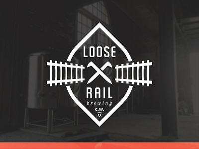 Loose Rail Brewing Brandmark artisan badge beer brandmark brewery color craft icon logo simple train