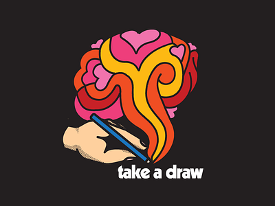 Take A Draw color draw freehand hand illustration kabel pen psychedelic simple sketch trippy