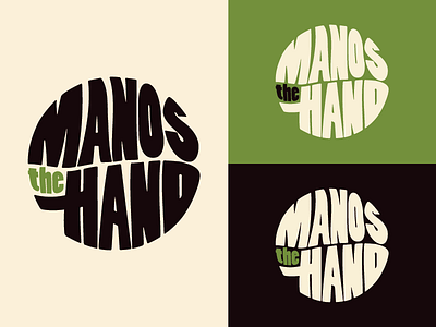 Manos... the Band 1960s apparel band custom identity lettering logo music psychedelic type wordmark