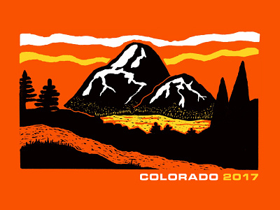 Coloradical adventure colorado design hiking illustration logo nature outdoors park procreate