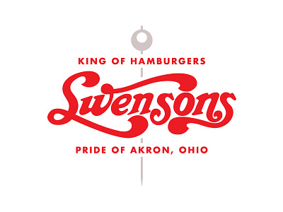 The Burger King burger flat food futura bold icon illustration lettering logo ohio restaurant script
