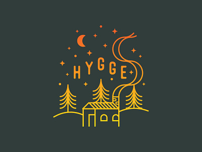 Hygge Shakka Hygge Hygge cabin cozy denmark flat hygge icon illustration logo ui warm winter