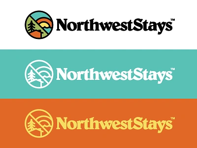 What Happens in the Northwest Stays In the Northwest brand identity illustration logo logotype mountain ocean outdoors pacific northwest pnw thicklines