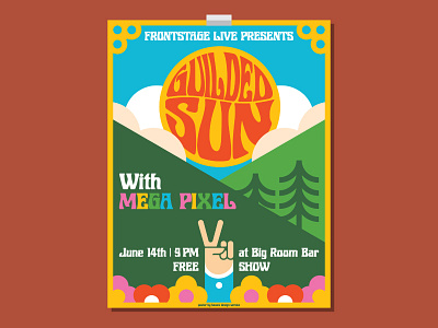 Guilded Sun Gig Poster